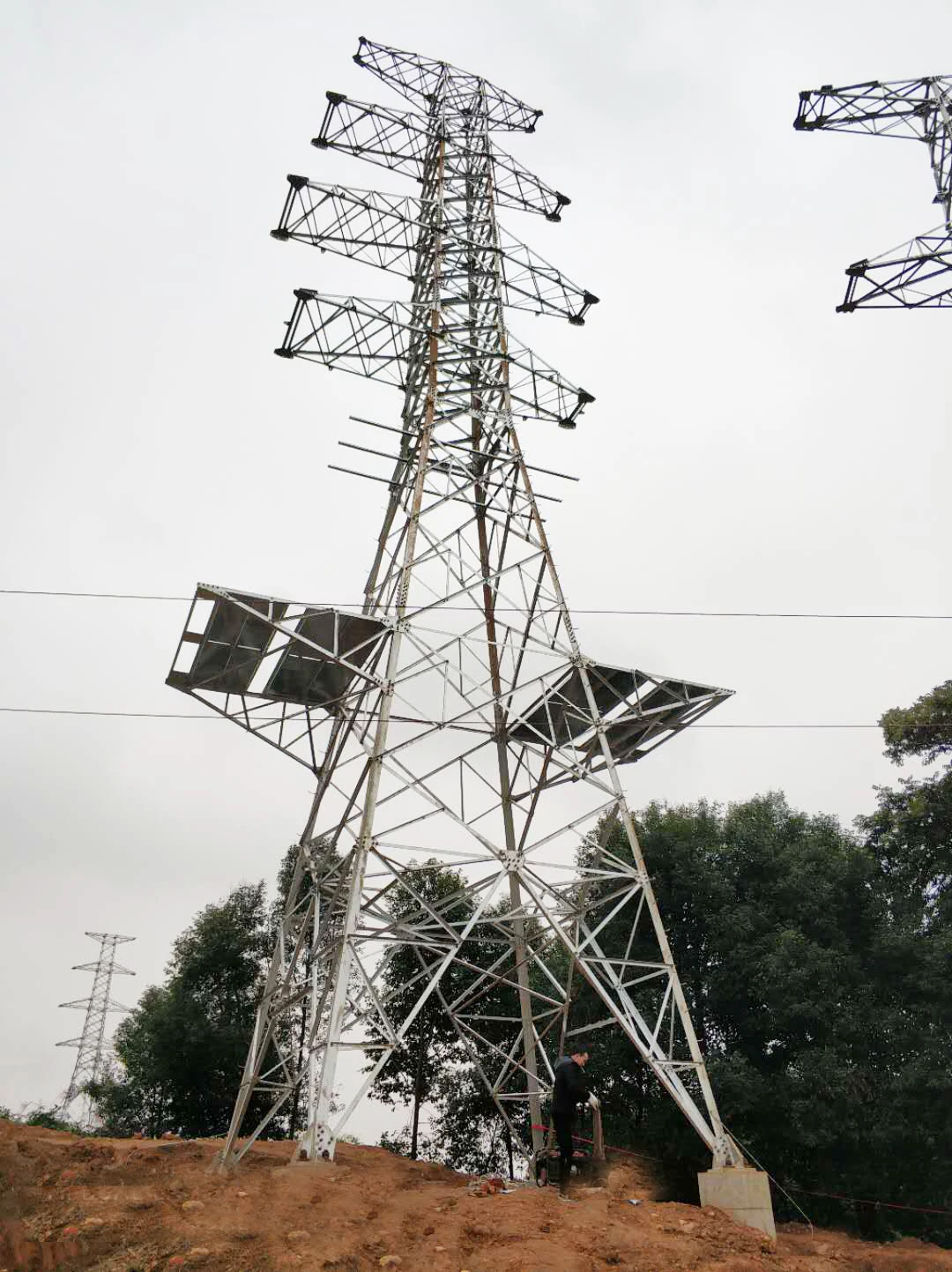 10kV 33kV 35kV 110kV 135kV 220kV 330kV 500kV electric transmission line steel tower steel structure