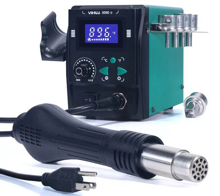 Soldering Station Yihua 959d I Nozzles Storage Install Disassemble Easily Hot Air Gun Desoldering Smd Rework Soldering Station