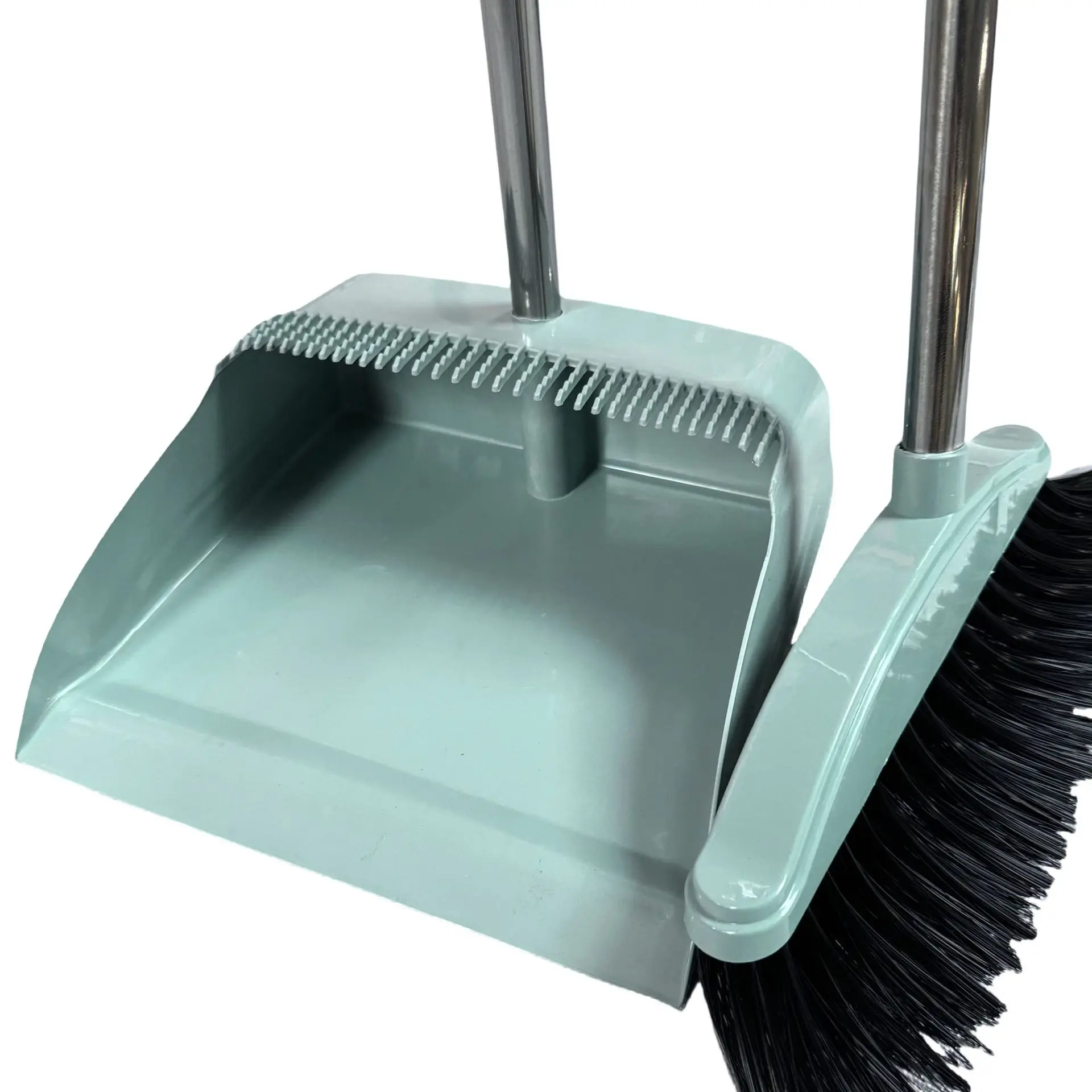 Household Indoor Cleaning Broom Non-stick Hair Plastic Stainless Steel Soft Hair Broom Set