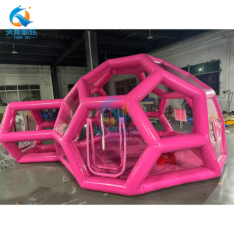 Giant Inflatable Igloo Dome for Kids Party Fun Transparent Bubble Tent with Blower for Outdoor Use Bounce House