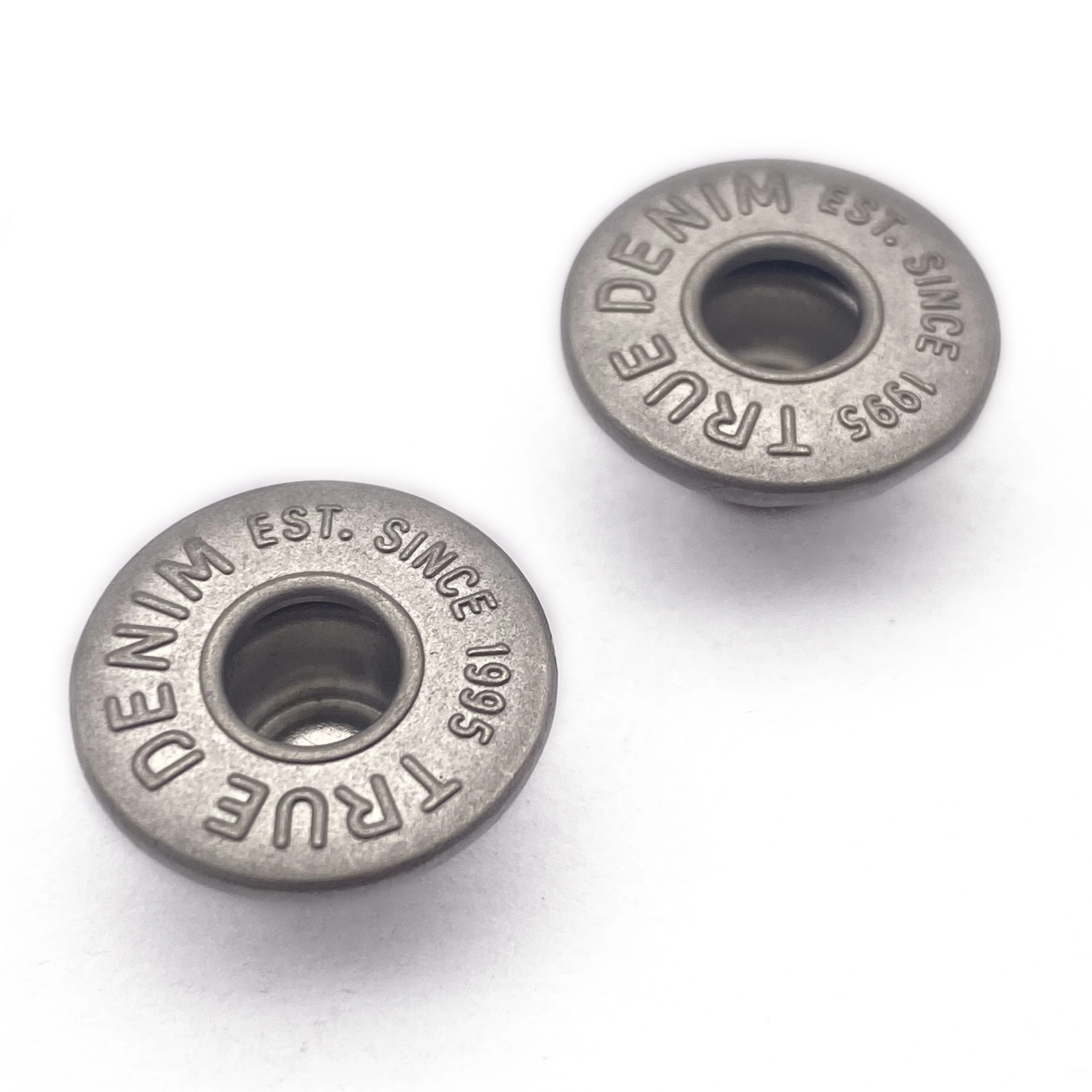 Silver New Branded Fashion Nail Metal Custom metal alloy Jeans Button Rivets For Jacket,jean,garment button