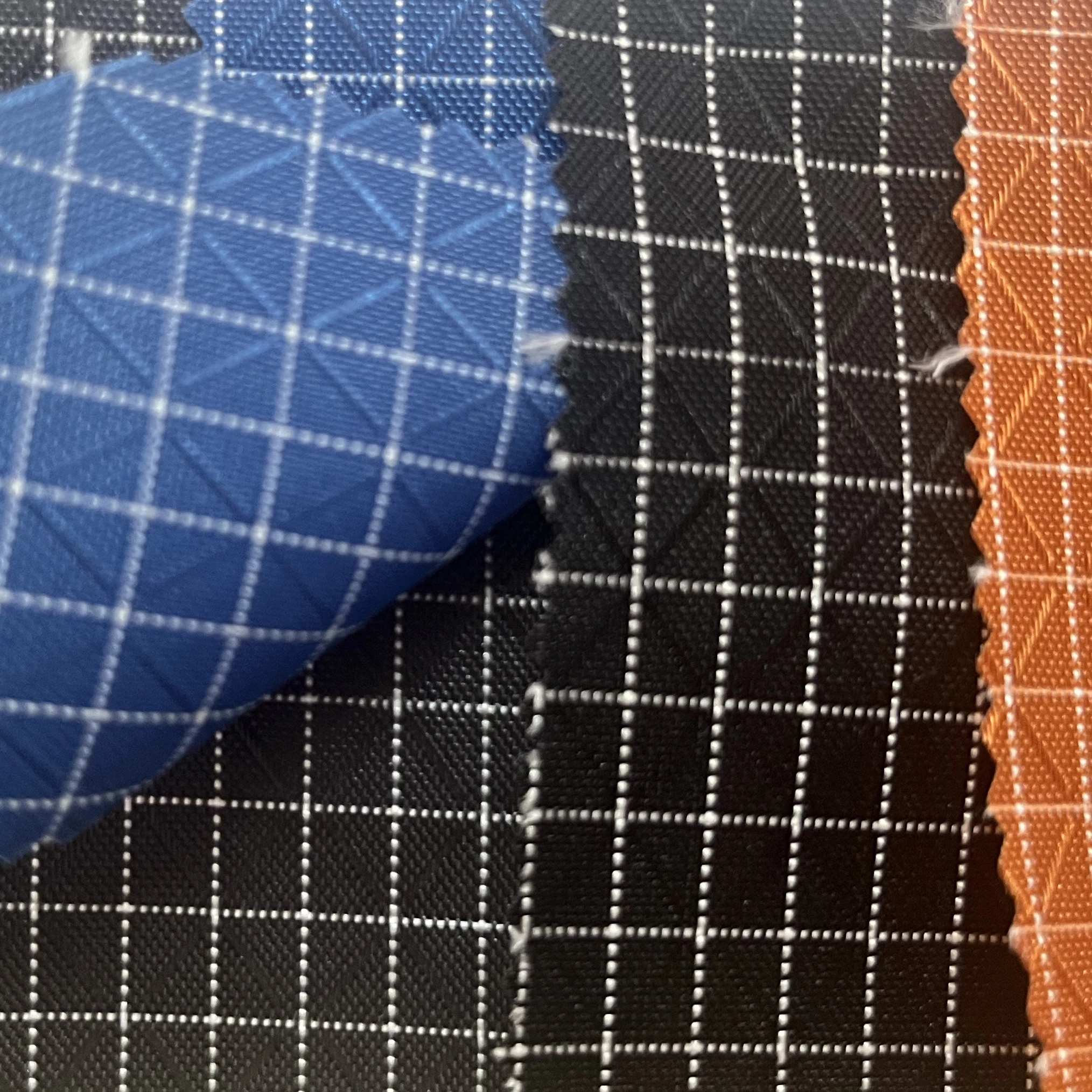 210D UHMWPE ткань Gridstop нейлон с высокомолекулярной полиэтиленовой пряжи водоотталкивающая PU покрытие Рипстоп Оксфорд