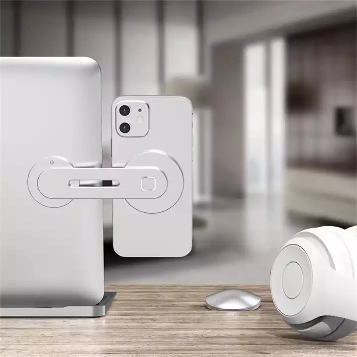 Magnetic laptop phone holder notebook monitor expansion bracket adjustable magsaf laptop extender side mount