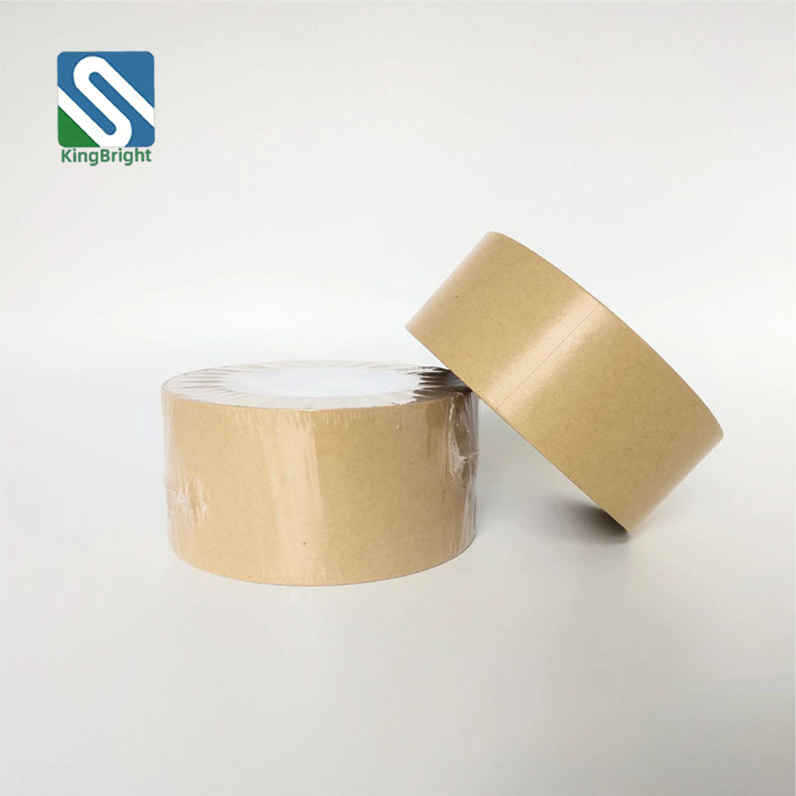 Environmentally-friendly wet kraft paper tape printable logo reinforced pasting cross-border e-commerce packaging tape