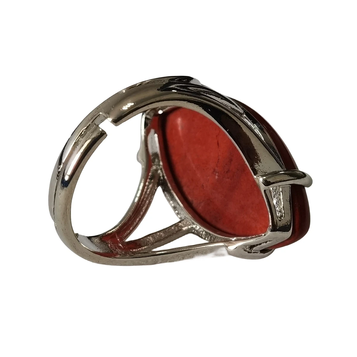 Wholesale Vintage Horse Eye Jewelry Rings For Women with Natural Red Jasper Colored Stone Wedding Jewelry Rings