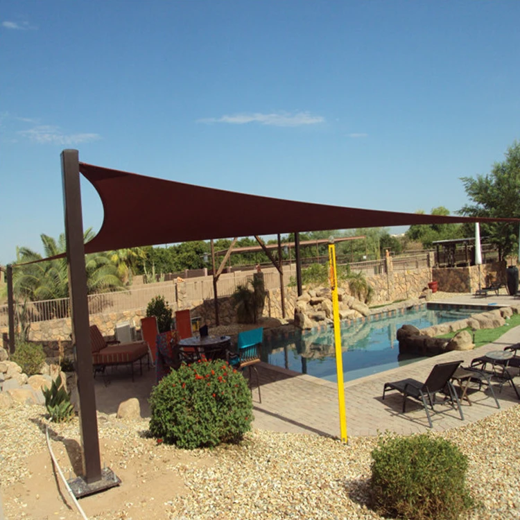 Custom shading rate shade sail / 6 pin 150gsm & 180gsm hdpe fabric outdoor garden shade sail