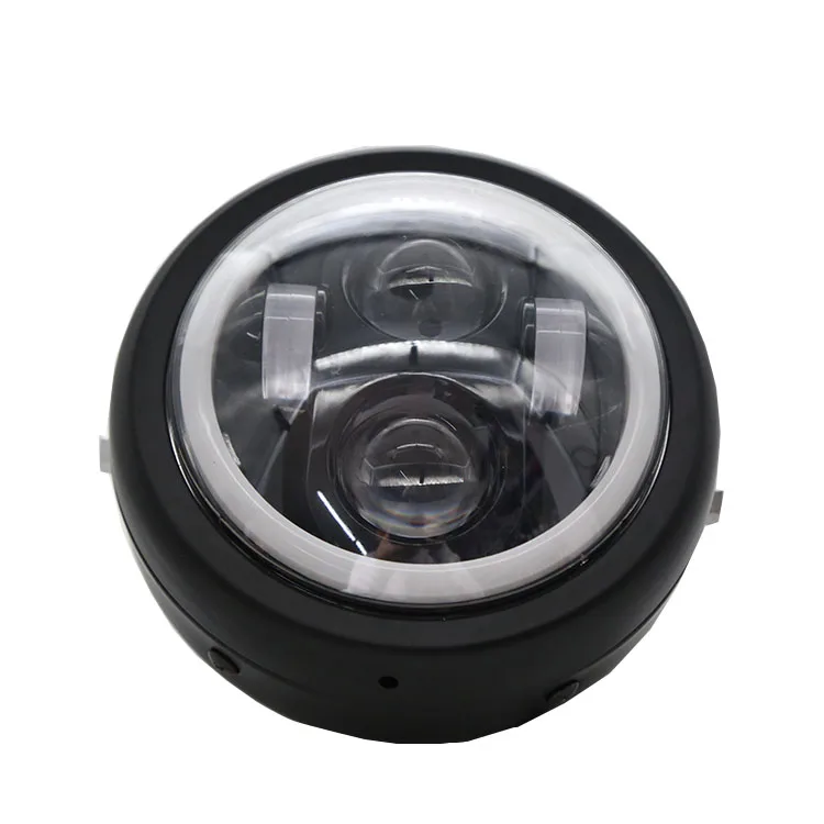 Electric Motorcycle Bicycle Super Bright LED Angel Eye Ring Headlights with Bracket Headlight Assembly