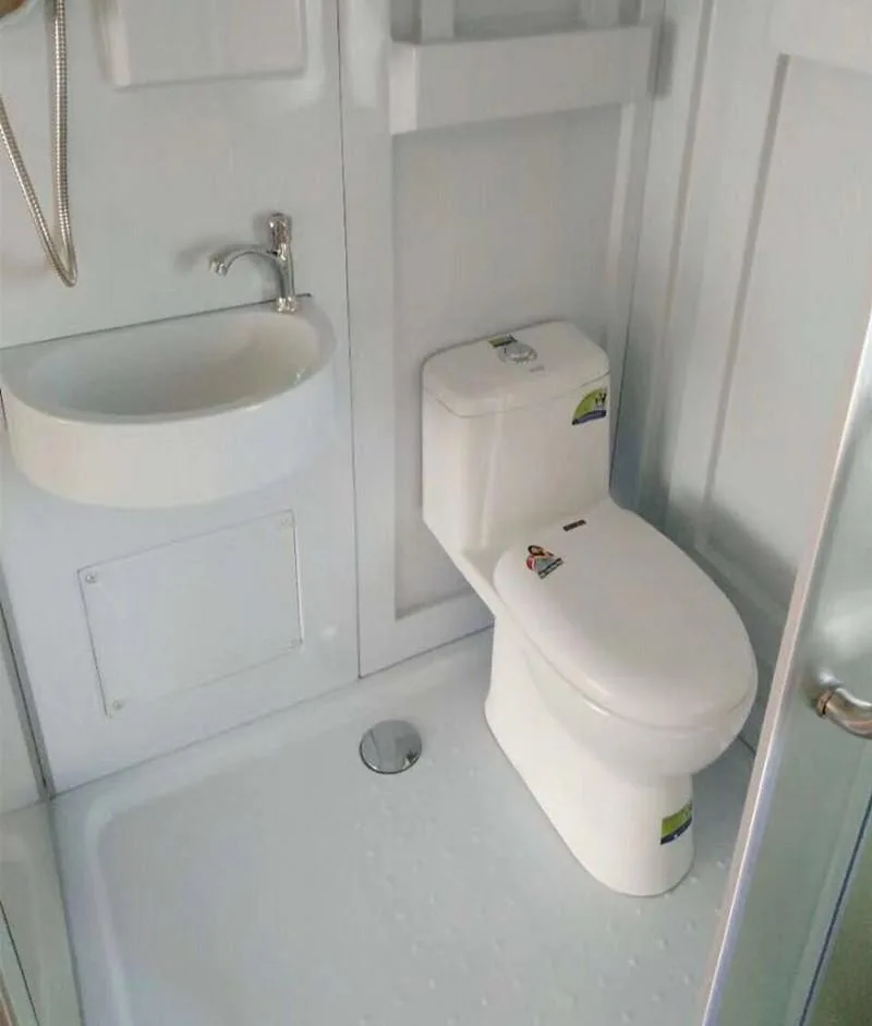 Modern Luxury All In One Bathroom Unit Prefab Bathroom Unit Shower Cabin With Toilet rv shower room portable Square Round