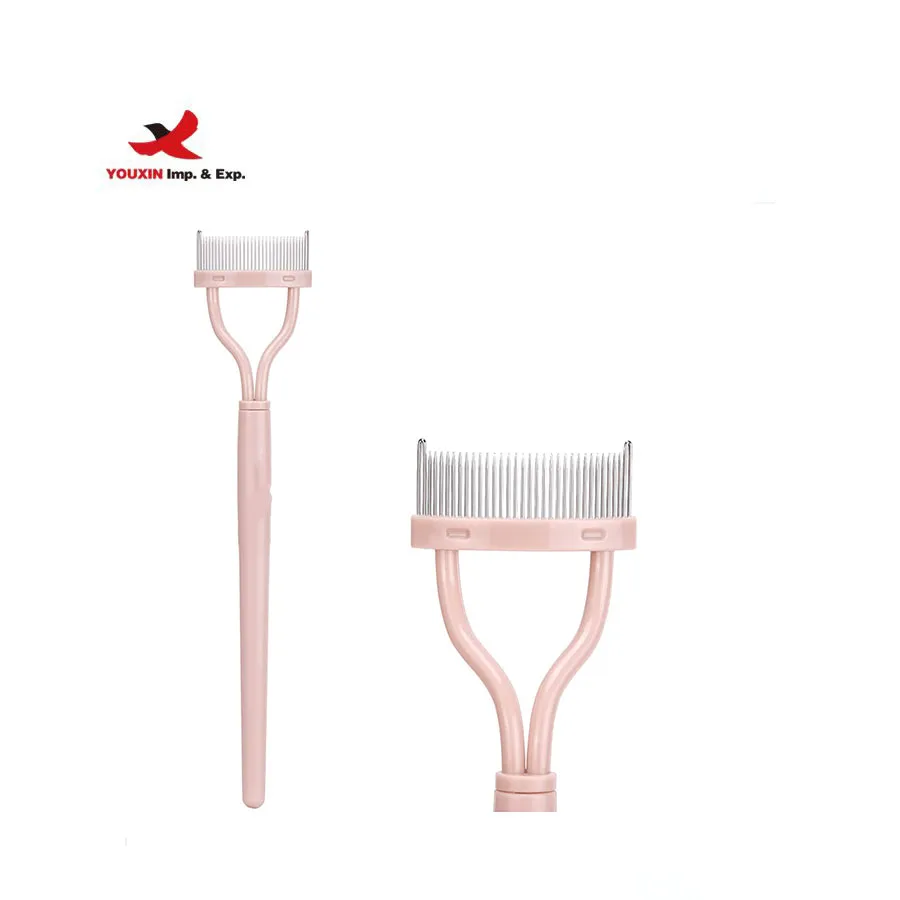 FENGFLY Metal Teeth Mascara Comb Eyelash Definer with Comb Lash Separator Tool Women Eyelashes Comb Brush