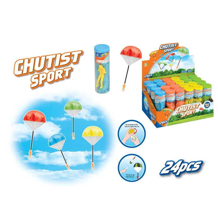 Hot Sale Hand Throwing Mini Play paraglider Paratrooper Outdoor Games Children Toys with Figure Soldier