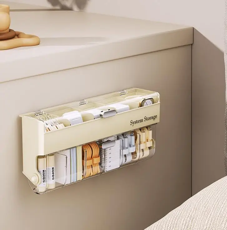 Cell Acrylic Self Adhesive Anti Dust Boxes for Clothes Lingerie Ties Underwear Wall Mount plastic cloth organizer drawer