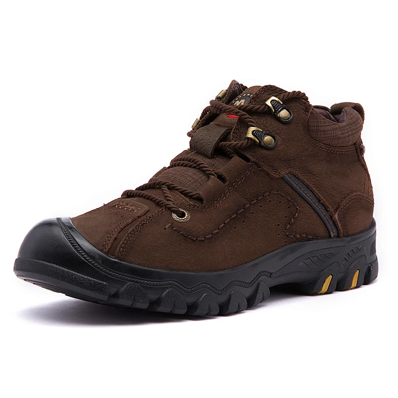 High quality outdoor sneaker rubber sole safety waterproof climbing sports trekking trainers tennis solomon hiking shoes for men