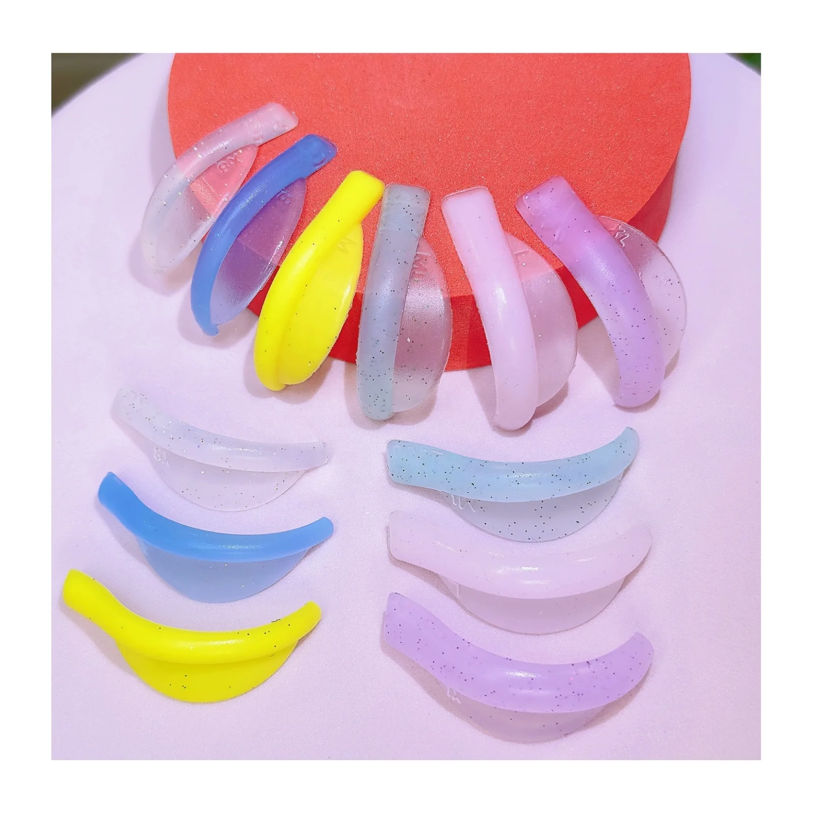 Flex Rods Lash Lift Shields No Glue Silicone Eyelash Lifting Pad Self Sticky On Eyelid 6 Size Lami Lash Perm Rod- lash lift Tint