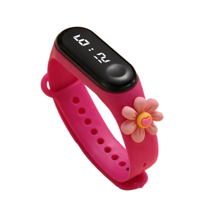 Kids Wholesale Silicone Cartoon LED Children WristWatch Reminder Unique Kids digital Watches Sport Girls Boys Watch
