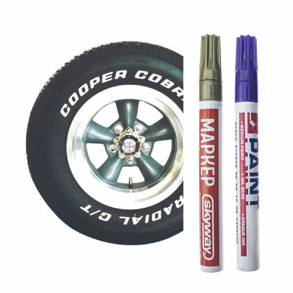 
Hot Sale Colorful Metal Ink Car Tyre Aluminum Permanent Tire Marker Pen 