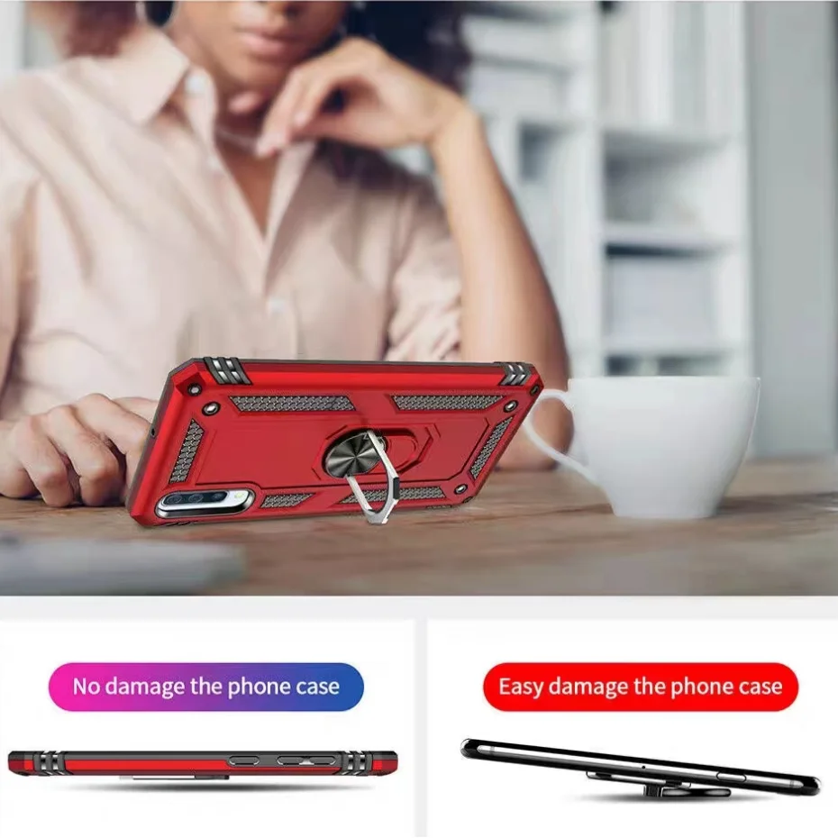 New Rotate 360 Degree Ring Stand Magnetic Adsorption Phone Case For Huawei P20 P30 P40 Pro Lite Case