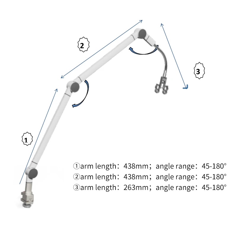 Ventilator Support Arm