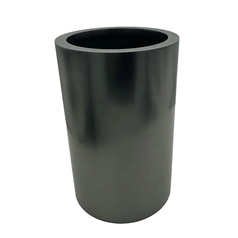 Professional custom industrial furnace high purity graphite crucible with quartz sleeve
