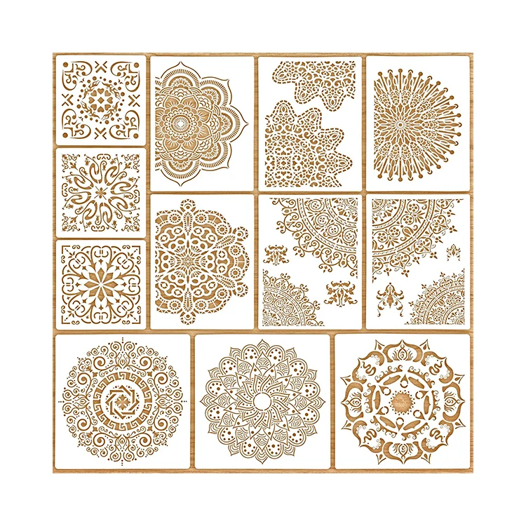 Customizable designs laser cut eco friendly mylar material stencils