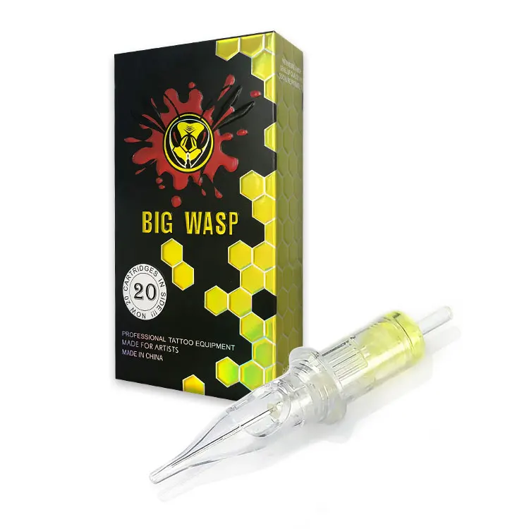 BIGWASP 2022 Selling  Premium Professional Transparent Tattoo Needle Tattoo Cartridges Needles