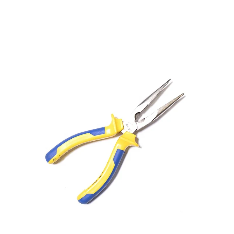 wholesale Long Nose Pliers Nipper Pliers with insulation  PVC handle used for electric wires