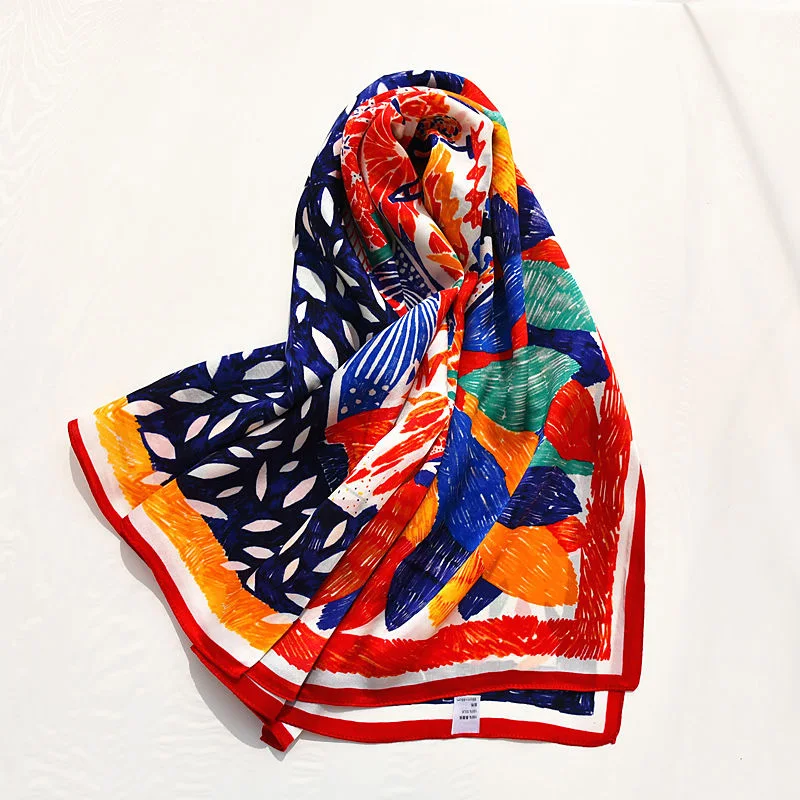 
 Роскошный шарф из натурального шелка с красочными рисунками для женщин бандана из 100% натурального шелка хиджаб квадратные шарфы платок для женщин и девочек  