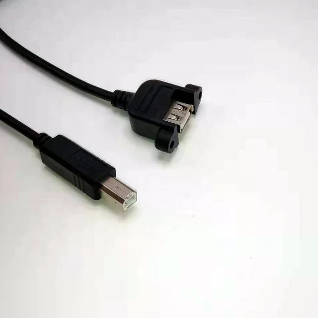 
 USB 2,0 зарядный кабель usb B мужского и женского пола для крепления на панель порт Удлинительный кабель с стопорный винт  