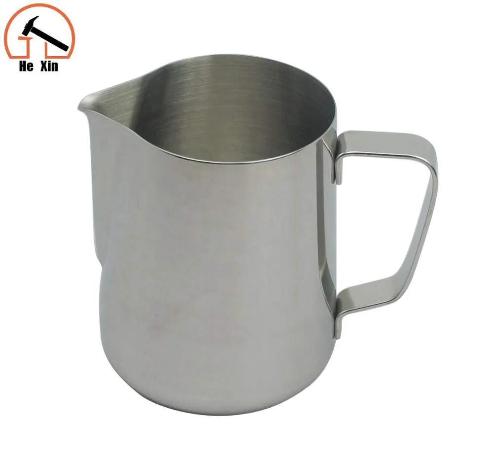 
stainless steel 600ML milk frothing pitcher coffee latte art custom milk jug 