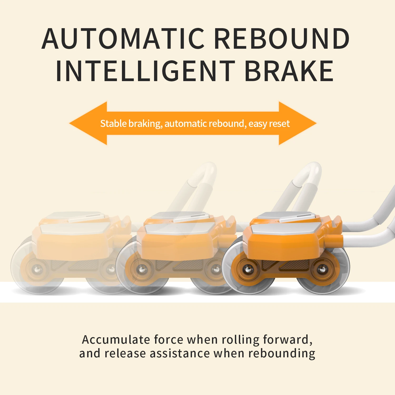 GORDON Free Sample Automatic Rebound Elbow Support Ab Rollers ab wheel roller kit Abdominal Core Exercise Wheel with Knee Mat