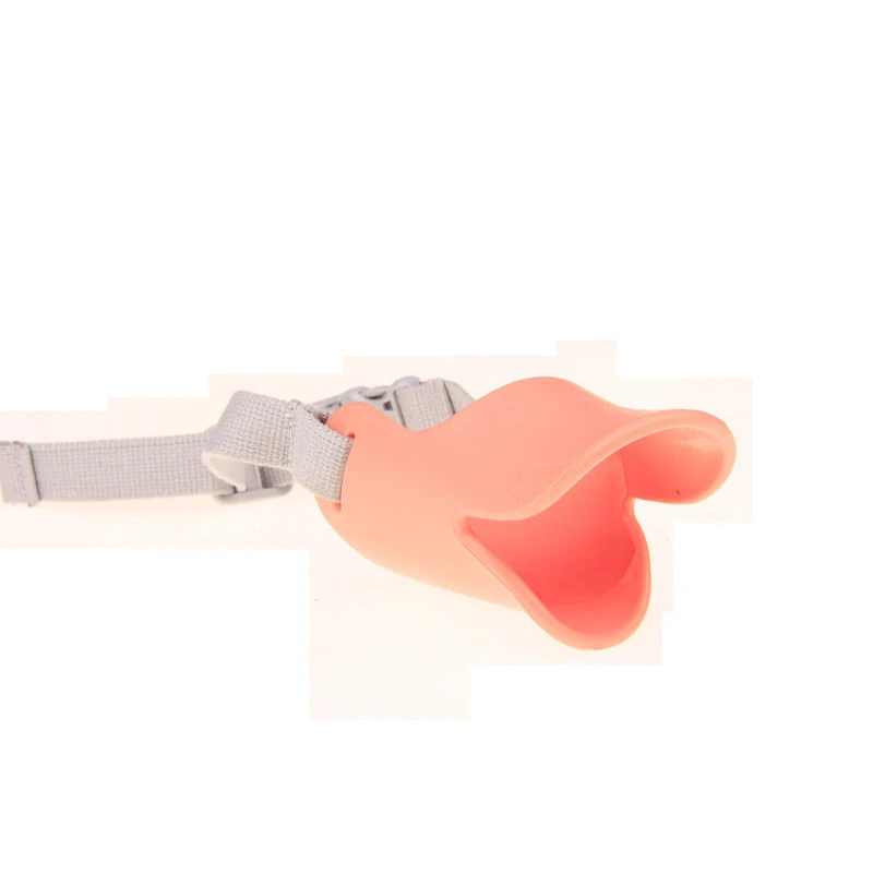 2021 New Style Silicone Breathable Duckbill Mouth Shape Dog Mouth Covers Quick Fit Bite-Proof Muzzle Pet Mouth Set