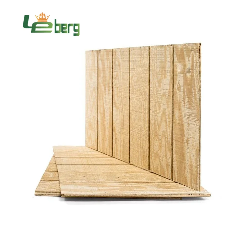 Grooved Pine T1-11 Plywood Board Treated 9mm 12mm 15mm