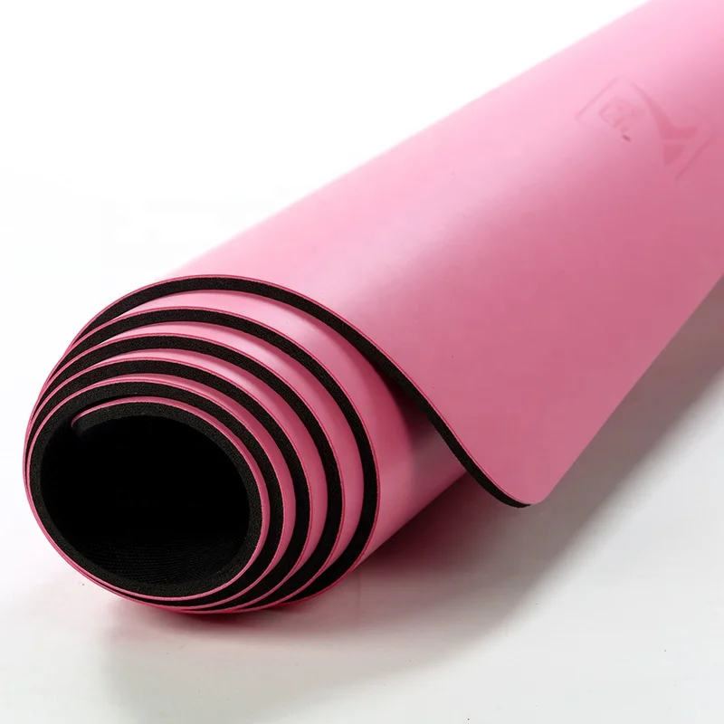 Прямая поставка, доступны индивидуальный дизайн, лазерная гравировка, 5 мм, 1830*680 мм, натуральный каучук, ПУ, коврики для йоги, полотенце