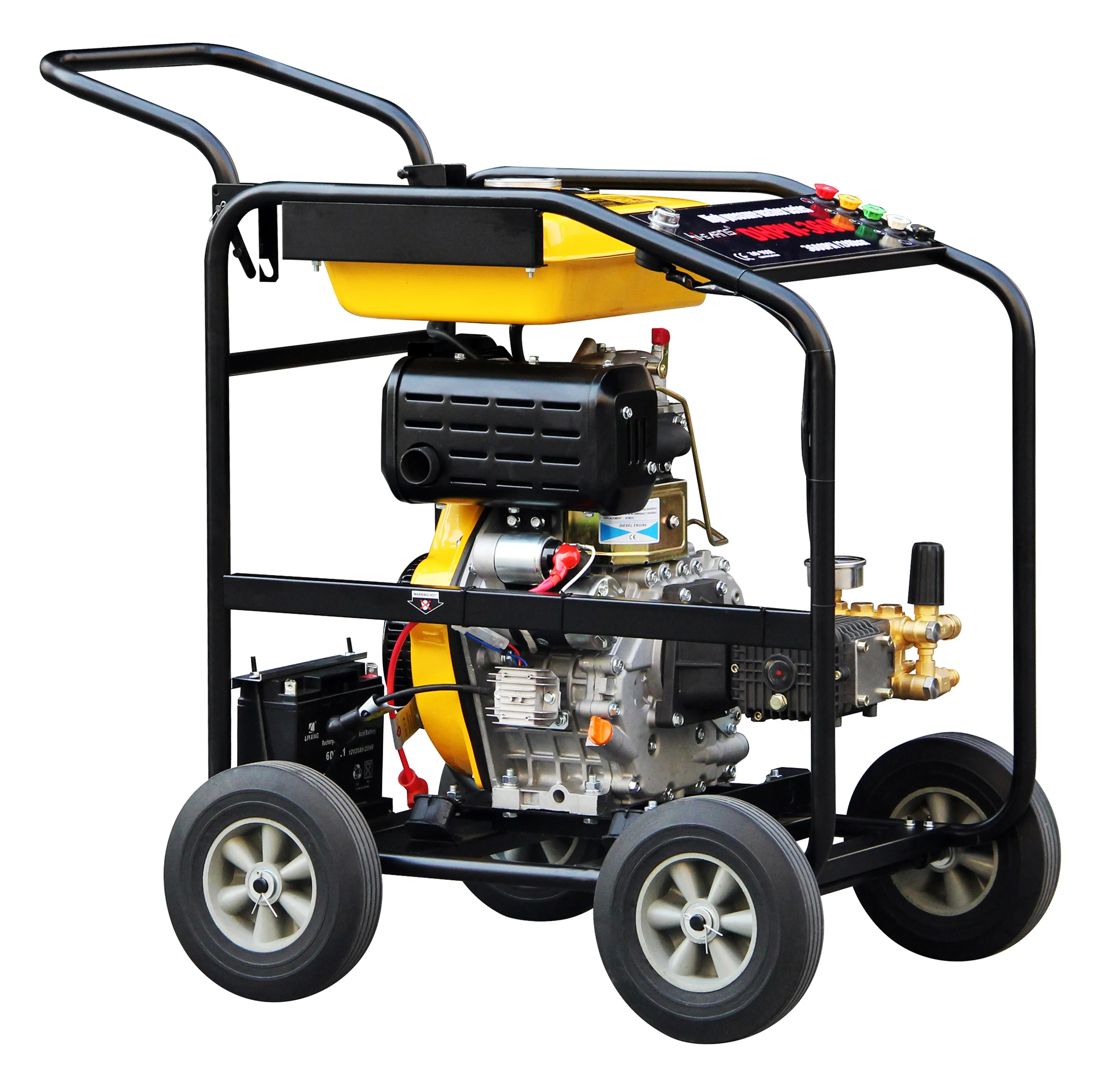 High Pressure Washer diesel engine Car Washer High Pressure Cleaner cleaning Equipment Washer 10HP 25mpa
