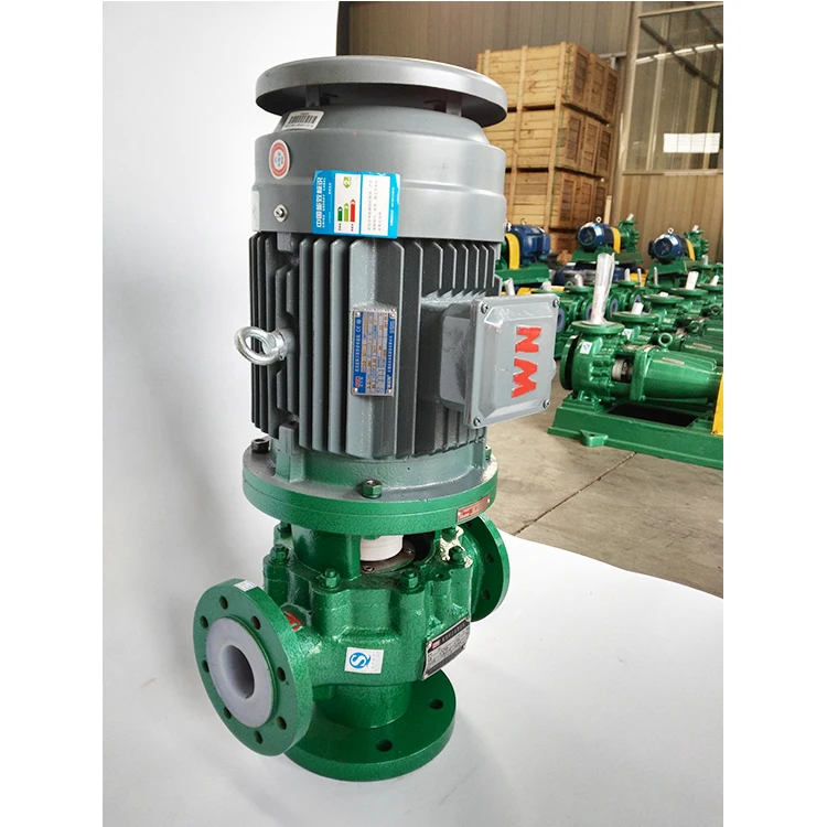 Sodium sulfate transfer vertical single stage pipeline pump Vertical Inline Mud Slurry Sewage Pump