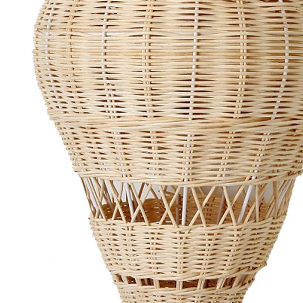 Natural Wicker Handcraft For Kid Room Decoration Rattan Air Balloon Hanging Decor