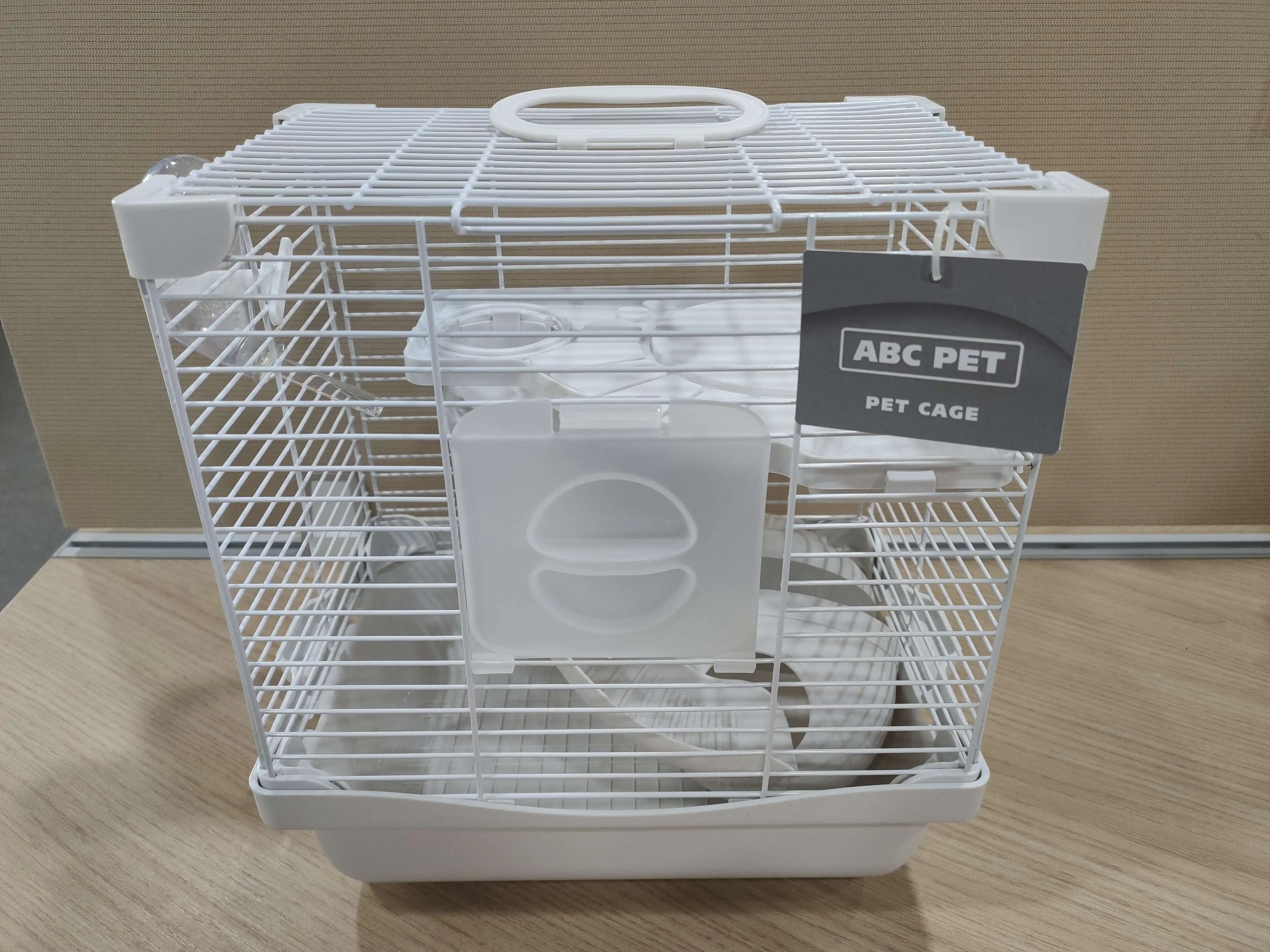 ABC PET Multifunctional Portable White Metal Pet House Hamster Cage