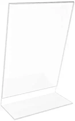 High Quality Table Card 8.5X11 Tilt Transparent Dustproof Acrylic Display Stands