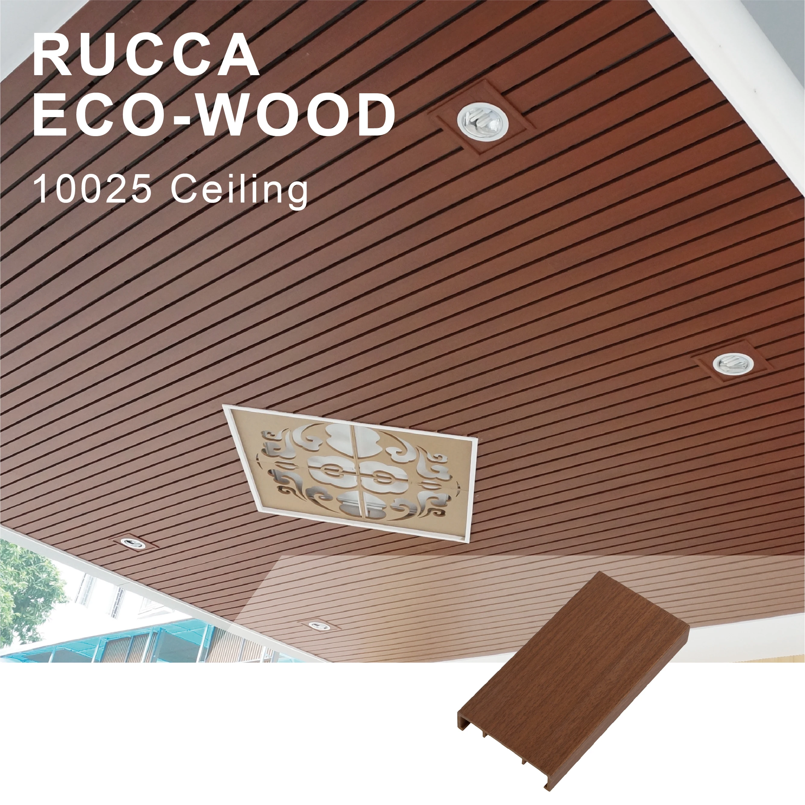 Ruccawood WPC building materials C01 pvc ceiling tile