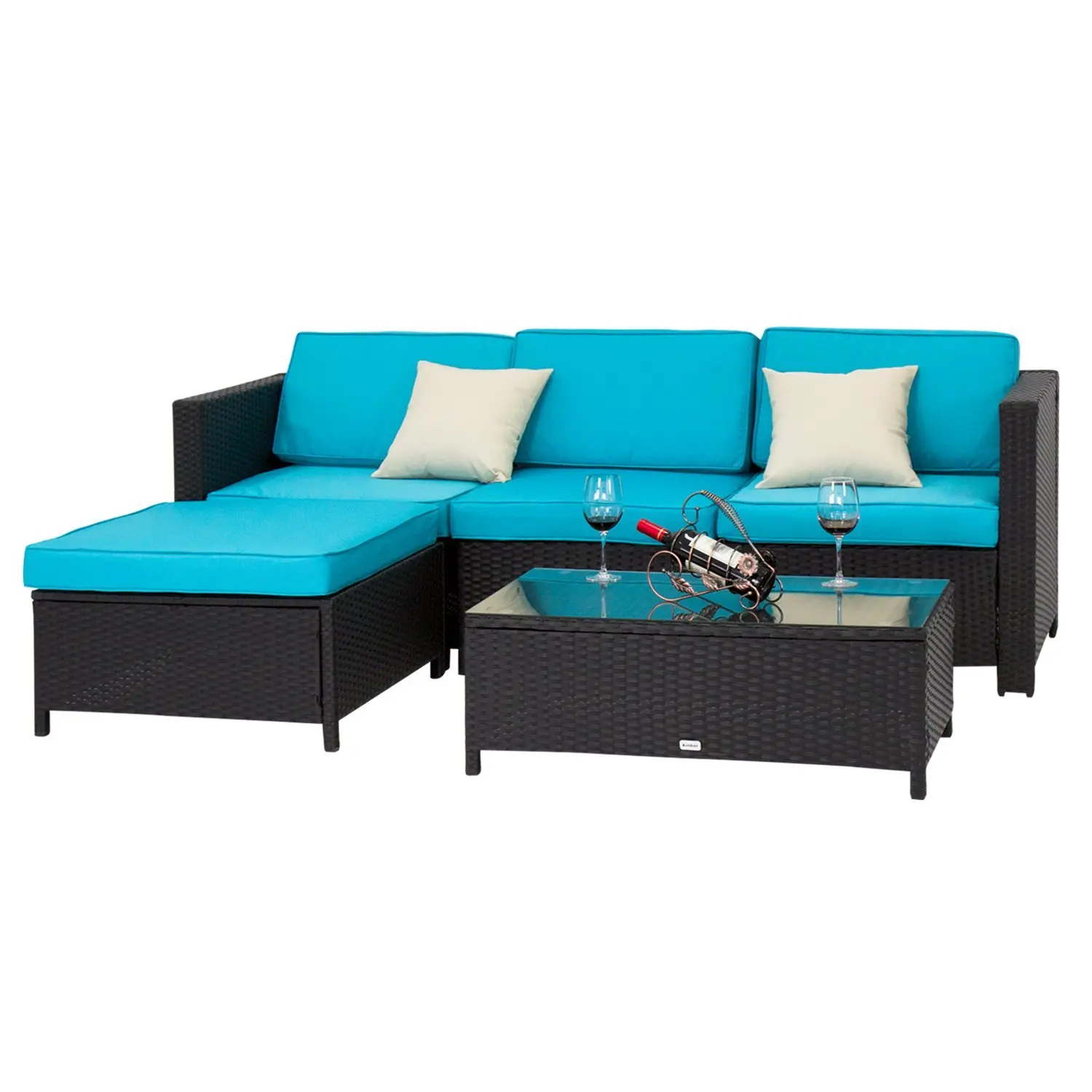 Yinzhou Living Frame Garden Pe Wicker Sectional Furniture Rattan Modular From China Outdoor Aluminium Sofa Set