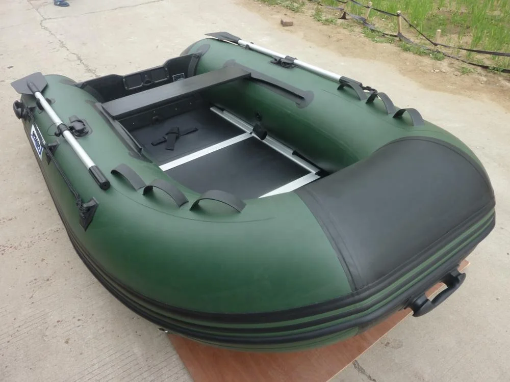 3 Persons 270cm Small PVC Fishing inflatable boat with outboard motor