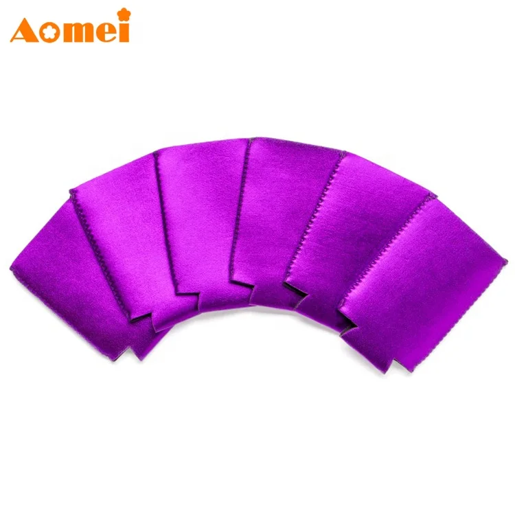 AOMEI Wholesale Customized Luminous Shimmer Glow Skinny Slim High Neoprene Drink Beer Cans Coolers Sleeve Stubby Holders