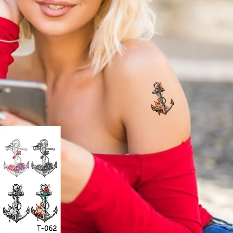 Реалистичные крошечные Временные татуировки водонепроницаемые слова дикий цветок цветочный букет взрослые татуировки наклейки