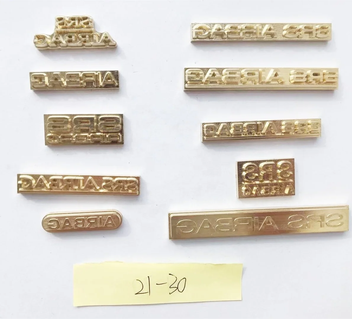 SRS Brass Mould Dashboard For Car Interior Repair Decoration D21-D40