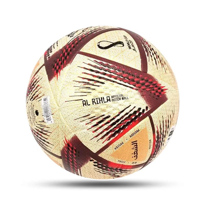 2023  Wholesale 2023 Qatar Soccer Ball Thermal Bonded Football PVC/PU Laminated Soccer