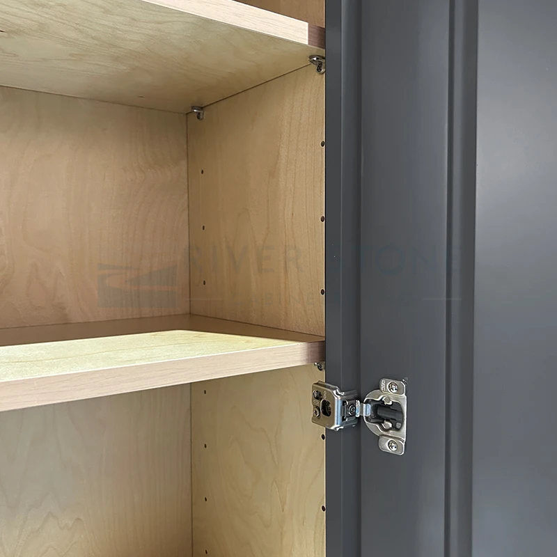 Direct Factory Supply Wholesale Retail RTA American Style All Wood White Gray Shaker Cabinets For Kitchen And Bathroom Vanity