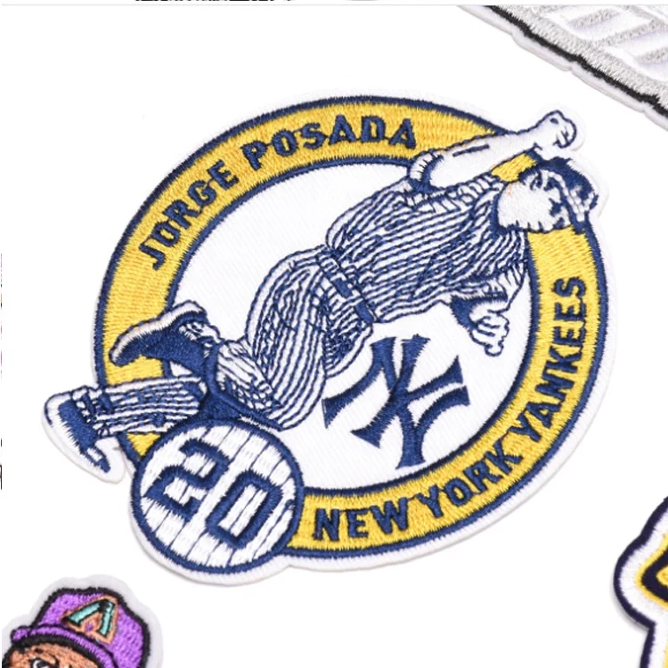 Оптовая продажа нашивок с печатным логотипом HZ025, нашивки для одежды с индивидуальной вышивкой