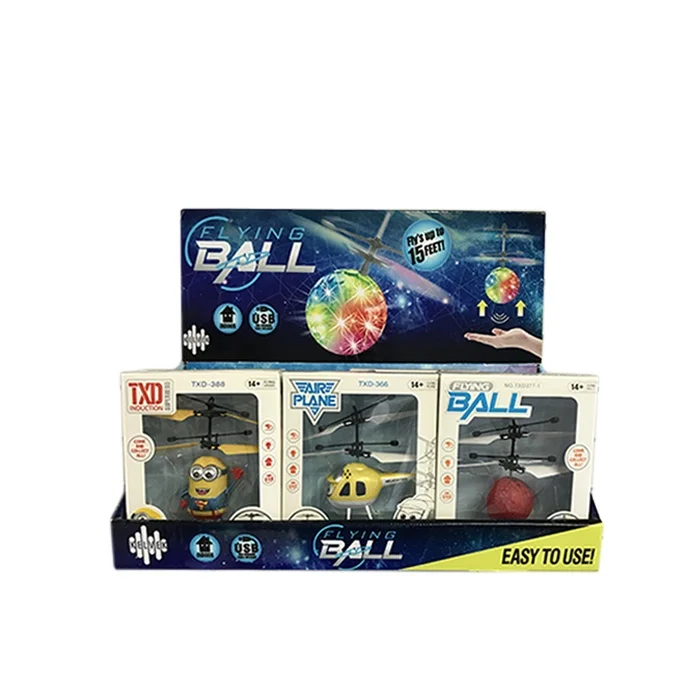 2024 HOT POS Flying Crystal Ball Countertop Toy Flying Ball Toy PDQ Counter Display Stand