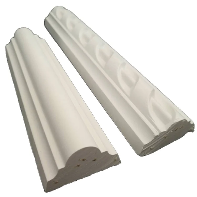 Pure white wall ceiling decoration plaster cornice