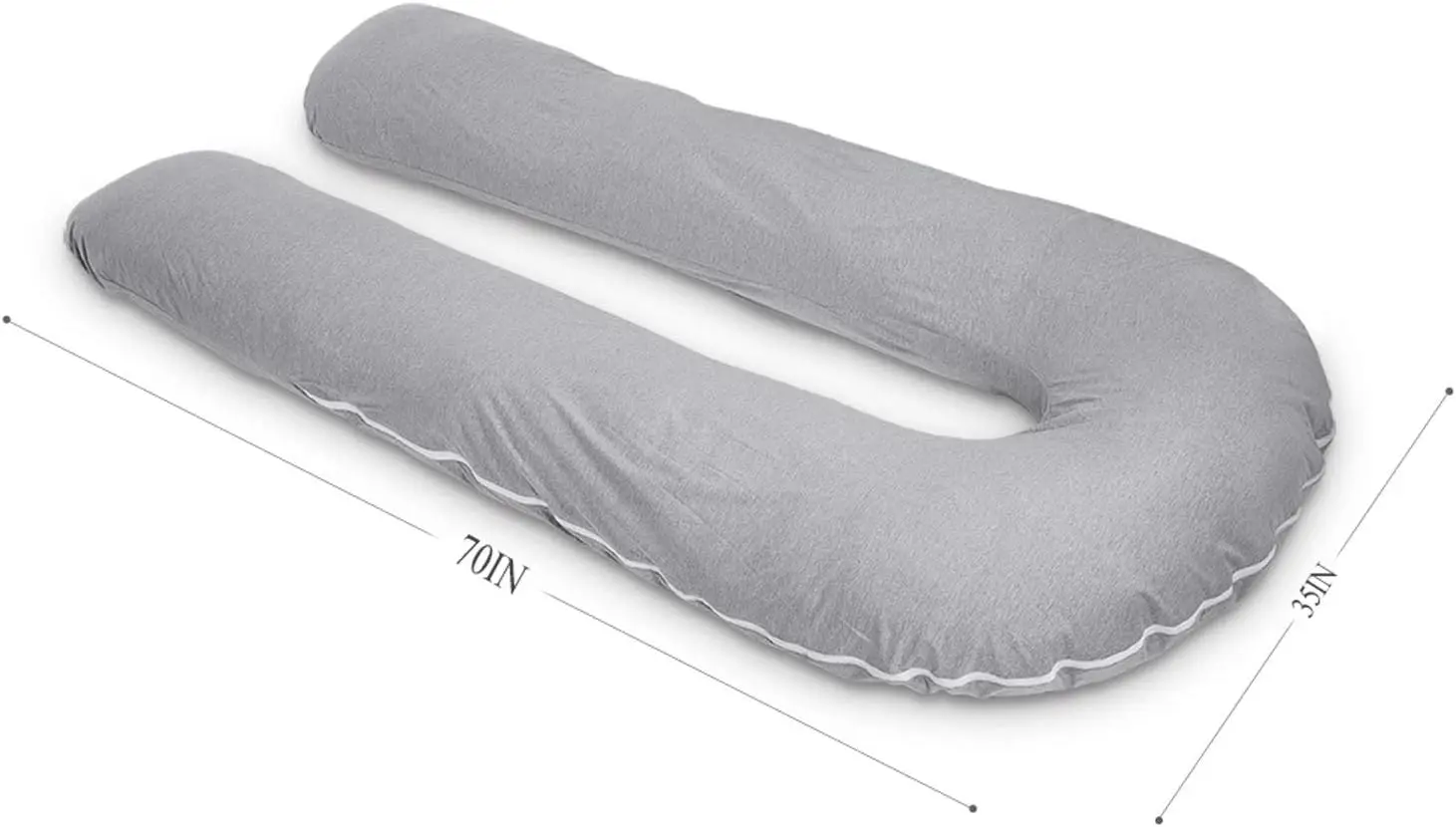 Adjustable Air layer polyester filling  U Shaped Pregnancy Pillow - Maternity Body Pillow   Great for Anyone