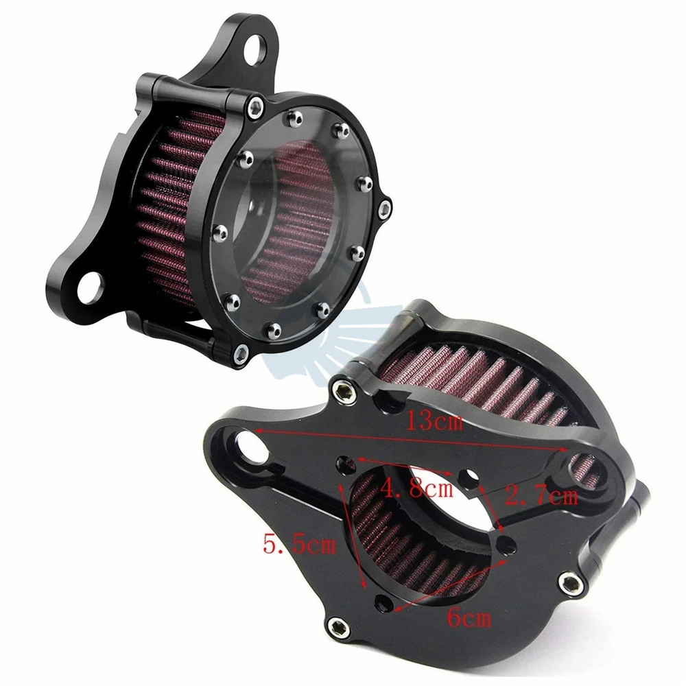 Motorcycle modified CNC aluminum vintage air intake filter cleaner for Harley Sportster XL 883 1200 XL883 XL1200 48 X48 72 04-16